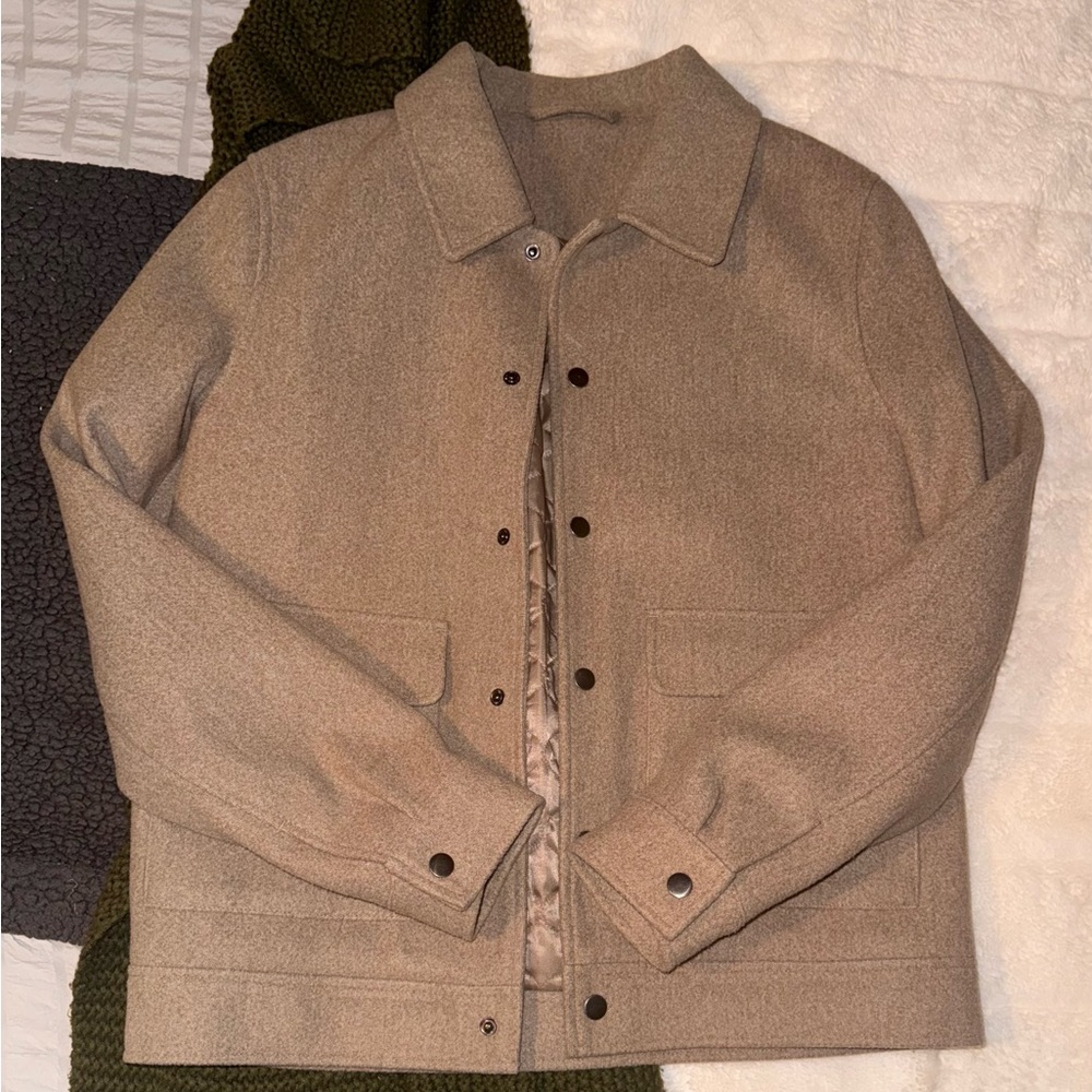 Men's Tan Jacket Topman
